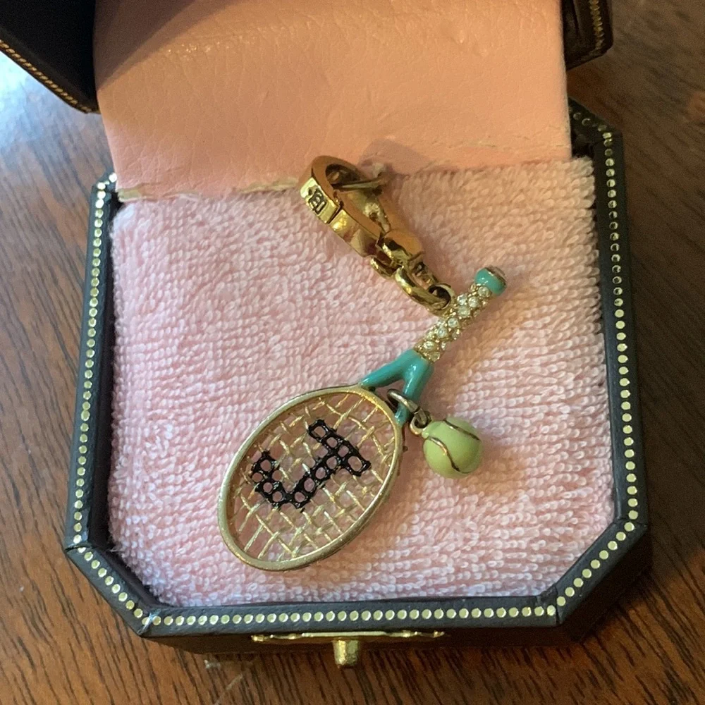 Y2K Juicy Couture Tennis Racquet Charm in Original Box - Picture 2 of 6